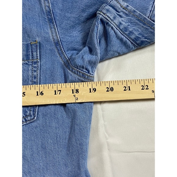 MAYE NWT Montana Denim Shirtdress Midi Button Front  Collared Blue Jean Dress - Picture 14 of 15